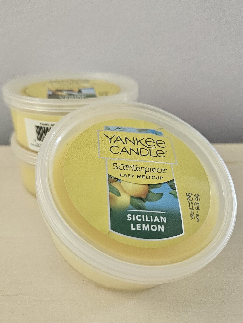 Yankee Candle Scenterpiece Sicilian Lemon Easy Meltcups 2.2oz, Set Of 3